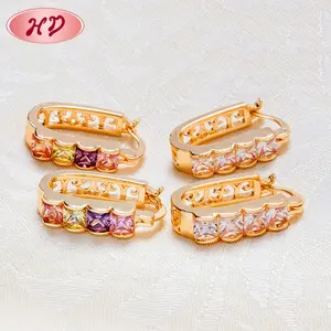 New Brazilian Fashion 18K Gold Earrings Jewelry Earrings For Girls