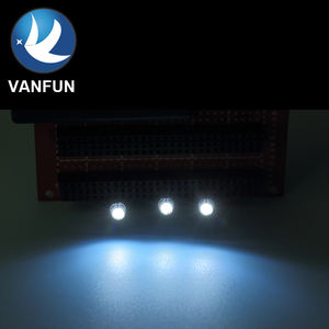 Vanfun 5mm tête LED Diode bande transparente sans bordure émettant blanc rouge bleu vert lumière 5V Max inverse Volta 1W Max trou de puissance - Product Image 4