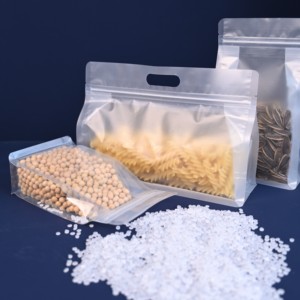 Bolsas de Almacenamiento de Alimentos con Cierre, Base Cuadrada, Plástico <span class=keywords><strong>Mate</strong></span> Transparente, Aptas para Alimentos - Product Image 5