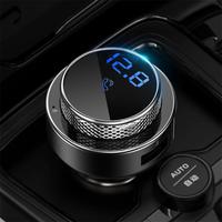 Top 10 des produits tendances affichage led bon marché double usb qc3.0 chargeur de voiture émetteur bluetooth fm chargeur de voiture