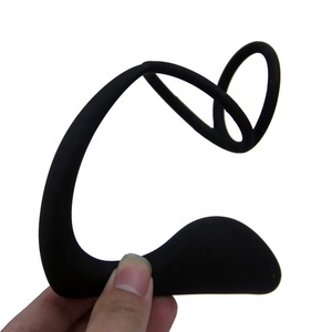 남성용 무료 샘플 섹스토이 전립선 마사지기 듀얼 콕링 버트 플러그 항문 섹스 도구 - Product Image 2