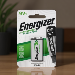 Batterie Transistor 9V rechargeable 175mAh POWER PLUS (1 pièce) - Product Image 3