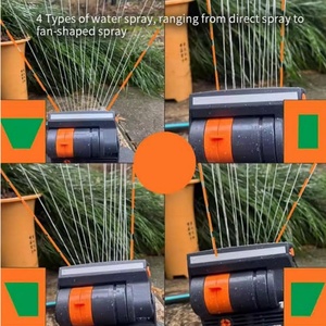 Aspersor de Césped Automático Oscilante de 16 Orificios 180 °   Aspersor Rotatorio Ajustable de Gran Área para Riego de Jardín y Césped - Product Image 4