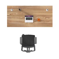 Panneau de particules moderne de 120cm Petit bureau simple pour immeuble de bureaux