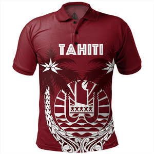 Chemises polo de golf tahitiennes en gros, <span class=keywords><strong>drapeau</strong></span> tahitien, tatouages polynésiens imprimés, chemises polo personnalisées, fabricant de vêtements pour hommes - Product Image 3