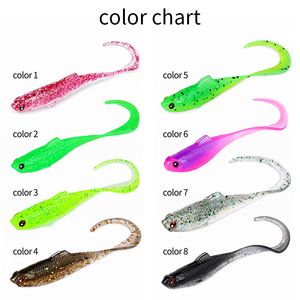 Offres Spéciales – <span class=keywords><strong>Leurre</strong></span> Souple Artificiel en PVC 55mm 65mm 75mm, Type Grub à Queue Frisée, <span class=keywords><strong>pour</strong></span> Achigan et Snapper - Product Image 5