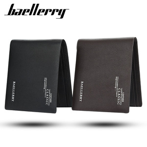 กระเป๋าสตางค์ทรงบางสำหรับผู้ชายแบรนด์ Baellerry สีดำกาแฟ ช่องใส่บัตรหลายช่อง ใช้ได้ทุกวัน - Product Image 3