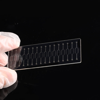 Chip Microfluídico de Vidrio/Acrílico Mecanizado por CNC Personalizado por el Fabricante, Laboratorio en Chip, Generación de Gotas, PCR Digital, Biochip