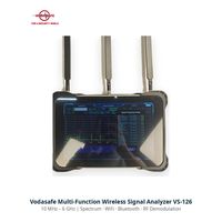 Vodasafe VS-126 Professionele RF-signaaldetector, draagbare draadloze signaalanalysator met 10MHz-6GHz breedbanddekking