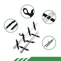 Cadres de persiennes en aluminium pour fenêtres à lames en plastique, design moderne, avec lames de 6 et 8 pouces à clipser