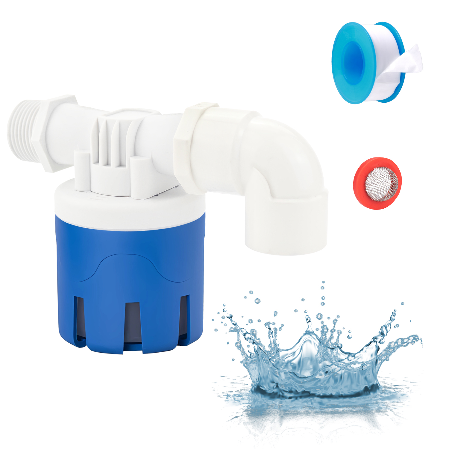 thumbnail image 2 of Pool Auto Fill Float Valve Stainless Steel Float Valve - Automatic Water Level Control For Tanks & Reservoirs Stainless Steel Water Valve 2 of 10