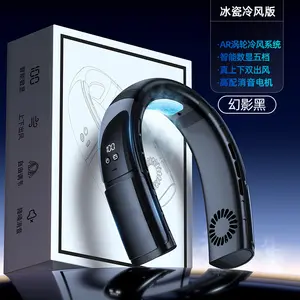 Bán Dẫn Làm Mát Treo Mini Fan Xách Tay USB Có Thể Sạc Lại Lười Biếng Ngoài Trời Điện Thông Minh Mặc Cổ Fan