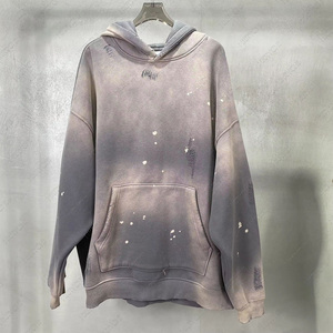Sudadera con capucha de talla grande Unisex de algodón de alta calidad, sudadera informal de moda personalizada, cuello con capucha clásico holgado para otoño - Product Image 5