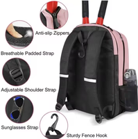 KUAIQIU sac à dos étanche en polyester avec logo personnalisé pour ordinateur portable sac de sport avec compartiment à chaussures fermeture éclair K-08997 de pickleball