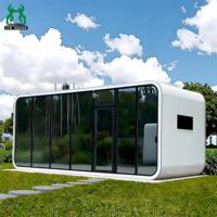 Maison préfabriquée contemporaine en acier, durable, avec panneaux sandwich, style Apple, moderne, minimaliste, écologique, pour boutique ou appartement