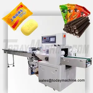 Automatic high speed durian chocolate cake wrapping machine