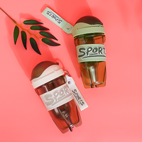 Bouteille shaker multicolores avec boule mélangeuse assortie, anti-fuite et antidérapante, en vrac, pour les passionnés de fitness