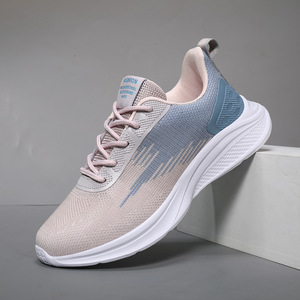 Chaussures de sport tendance, légères et décontractées pour femmes, avec empeigne double maille, idéales pour la marche et la course - Product Image 4
