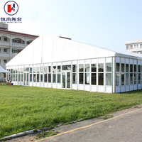 Chapiteaux de mariage haut de gamme, structure en alliage d'aluminium, PVC imperméable, résistant au vent, taille personnalisable disponible, toutes saisons
