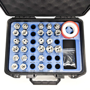 ชุดแปลงเกจวัดสแตนเลสแบบใหม่พร้อมอะแดปเตอร์แบบเกลียว ชุด 25 ชิ้น - Product Image 3