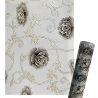 Nappe de table en PVC, couverture, rouleau, fleur Laser, intercalaire, en plastique, nouvelle collection 2020