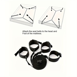 Kit de <span class=keywords><strong>bondage</strong></span> et de fixation pour jeux adultes, avec menottes, ceinture réglable, jouets érotiques BDSM. - Product Image 1