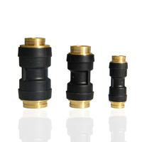 Conectores Neumáticos de Empuje de 3/8'', Conexiones de Aire DOT, Conector Neumático de Plástico a Prueba de Fugas para Tubo de Nylon, para Camiones y Remolques