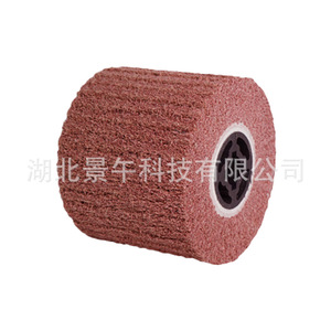 Rueda de cepillo de nailon para lijado de lino, 3 pulgadas de ancho, 1 pulgada de grosor, cilíndrica, de grado medio, para pulido de metal y madera - Product Image 3