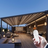 Auvent de piscine rétractable en PVC, pergola en aluminium, gazebo de jardin écologique pour la zone bord piscine