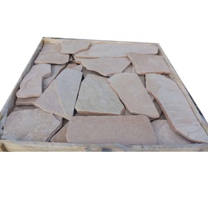 Grès rose irrégulières cassées <span class=keywords><strong>ardoise</strong></span> tuile de bordure de <span class=keywords><strong>jardin</strong></span> à vendre - Product Image 1