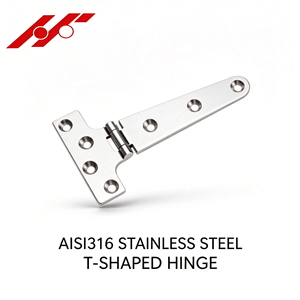 Charnière en T robuste en acier inoxydable AISI316 pour bateaux et yachts, charnière de sangle de type T, charnières moulées pour yachts - Product Image 1