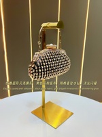 Nouvelle Pochette Brillante en Strass avec Chaîne, Sacs de Soirée et Sacs à Main pour Femmes, Sacs à Main Perlés en Cristal avec Poignée Diamantée