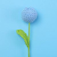 Offre Spéciale créatif multicolore Crochet tulipe branche en gros laine artificielle tricoté fleur ornement pour l'obtention du diplôme