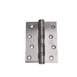NANDSQ HARDWARE Door hinges stainless steel 4"x3"x3mm Fixed Pin Ball Bearing SSS