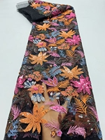 Tissus en dentelle de mariée française de luxe Sinya, dentelle amusante, broderie papillon, filet pour robes de mariée, chemises décontractées, tissés