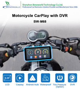 6.25 inch phổ xe máy Navigation GPS với Carplay 4K HD DVR BT màn hình không dây <span class=keywords><strong>Android</strong></span> tự động - Product Image 5