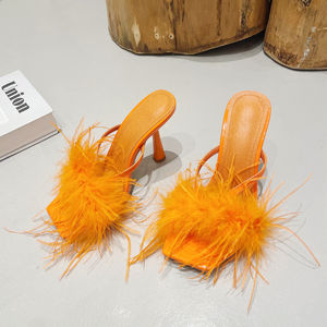 Sandales à talons aiguilles pour femmes, modèle 2026, les plus vendues, à bout ouvert, style tongs, mode estivale, à enfiler, antidérapantes - Product Image 3