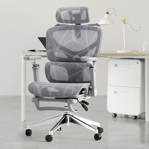 <span class=keywords><strong>Silla</strong></span> de <span class=keywords><strong>Oficina</strong></span> <span class=keywords><strong>Ergonómica</strong></span> Personalizada de Alta Resistencia de 200 kg, Giratoria, Ajustable, con Reposabrazos 9D y Reposapiés - Product Image 1
