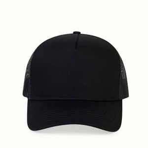 Factory Wholesale Trucker Baseball Cap Custom Logo 7 Panel Curved Brim Mesh Unisex Summer Outdoor <b>Hat</b> - Product Image 2