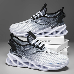 Zapatos Deportivos de Verano para Hombre, Elegantes, de Corte Bajo, Transpirables, con Cordones, para Caminar y Correr al Aire Libre, Diseño Antideslizante - Product Image 3
