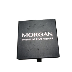 Boîte cadeau noire avec logo personnalisé, emballage haut de gamme pour <span class=keywords><strong>feuilles</strong></span> de cannabis, boîte à tiroir coulissant en papier kraft avec insert pour <span class=keywords><strong>feuilles</strong></span> de cannabis - Product Image 4