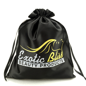 Bolsas de Seda Grandes de Lujo Azul Rey para Paquetes de Cabello con Cordón y Logotipo Personalizado Impreso, Bolsa con Cordón para Empaque de Juguetes Sexuales, Bolsa de Seda Antipolvo - Product Image 4