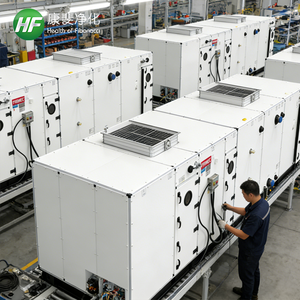 وحدات معالجة الهواء ذات الإطار المصنوع من الألياف الزجاجية المقواة بالبلاستيك (FRP) للبيئات ذات متطلبات نظافة عالية، مثل صناعات الإلكترونيات والأغذية. - Product Image 3