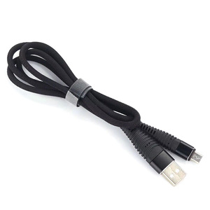 Câble <span class=keywords><strong>de</strong></span> données Android Mermaid Type-C/Micro USB en nylon et coton tressé anti-casse en alliage, charge rapide 2A, 1m, vente en gros - Product Image 6