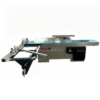 Scie à table coulissante portable facile à utiliser, scie à panneaux de précision pour la coupe du bois, scie multifonctionnelle pour le travail du bois, réglable pour le bois massif et le MDF