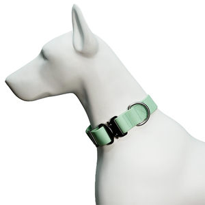 Waterproof PVC <b>Dog</b> <b>Collar</b> Thick Wide Heavy Duty <b>Collar</b> with Quick Release Buckle & Luxury Hardware for Medium <b>Large</b> <b>Dogs</b> - Product Image 1