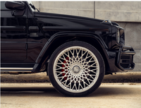 Jantes forgées concaves profondes pour voitures de tourisme 22 24 pouces 5x130 polies à rayons multiples pour Mercedes Classe G W463 G63 AMG