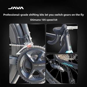 Bicicleta de Carretera Fuoco Top, Cuadro de Carbono Completo, Certificación UCI, Juego de Ruedas con Frenos de Disco Hidráulicos 105, Solo 8.9 kg, Fire 6 1 Fibra de Carbono Completa - Product Image 3