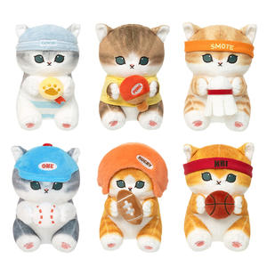 DHF1161 Peluche Mofusand sous licence, série de jeux sportifs de dessin animé, <span class=keywords><strong>chat</strong></span> Kawaii, décoration suspendue, pendentif, cadeau, porte-clés en peluche - Product Image 4