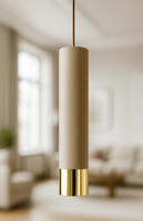 JACKSUN Suspension LED de luxe nordique, barre longue, spots cylindriques, luminaire suspendu pour salle à manger et îlot de cuisine